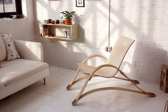 تصویر 1 از صندلی چوبی متحرک با ساختار ارگونومیک خانگی